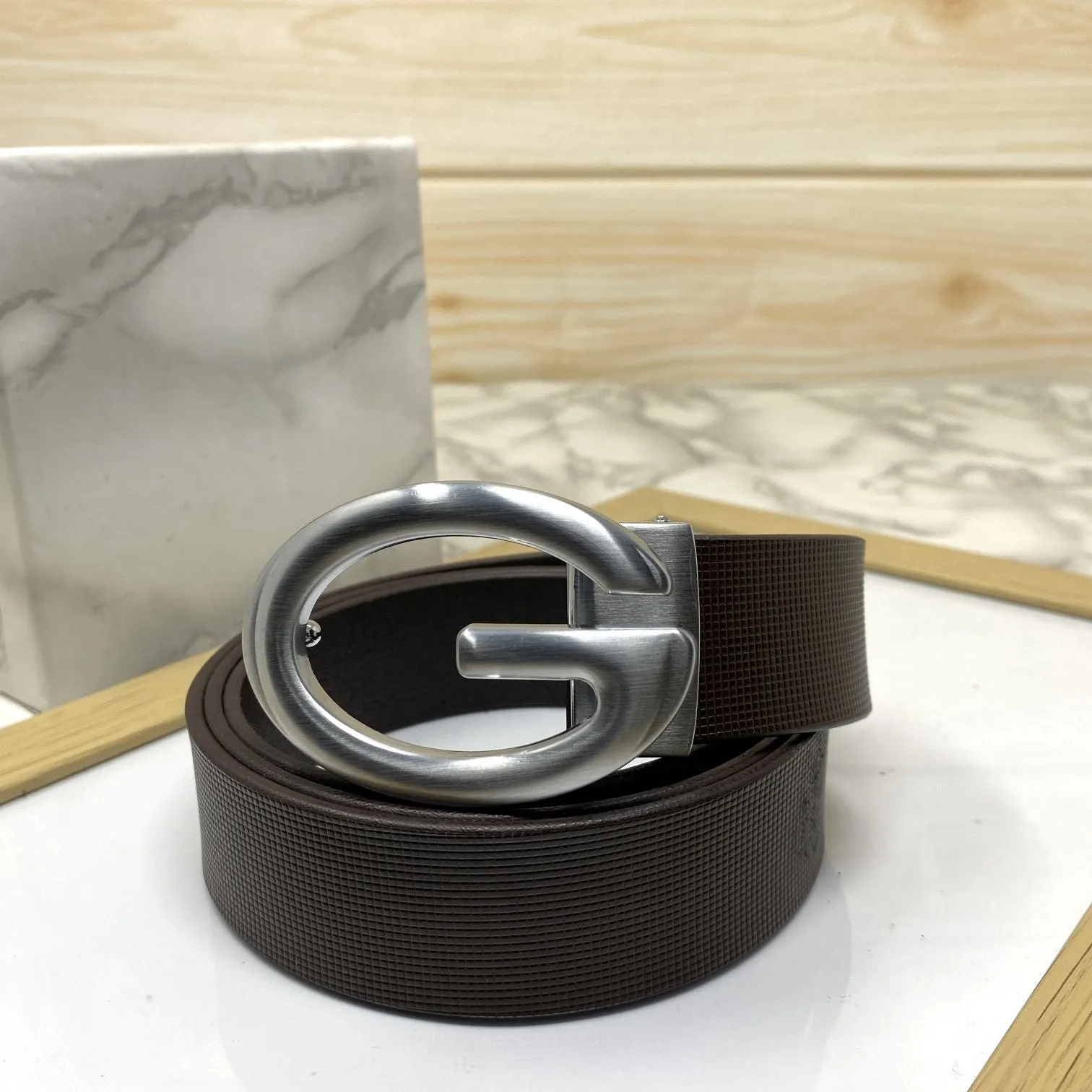 Simple G-Design Formal and Leather Strap Belt-JonasParamount