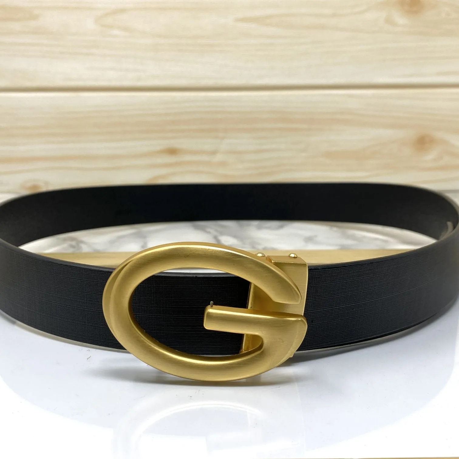 Simple G-Design Formal and Leather Strap Belt-JonasParamount