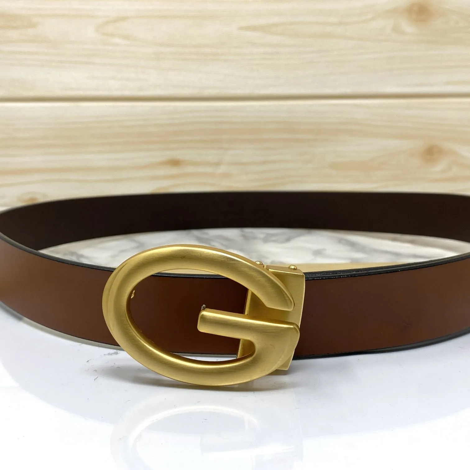 Simple G-Design Formal and Leather Strap Belt-JonasParamount