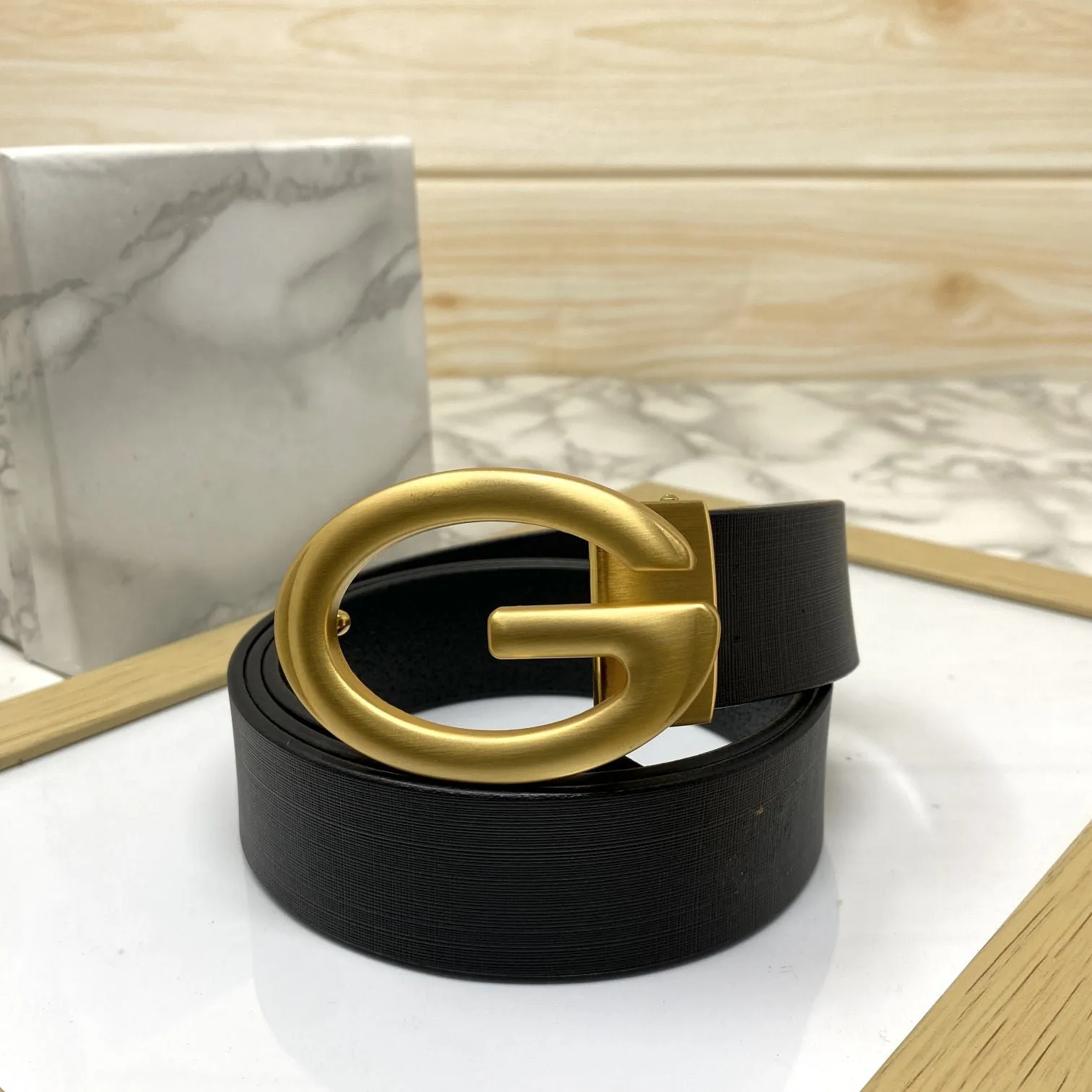 Simple G-Design Formal and Leather Strap Belt-JonasParamount