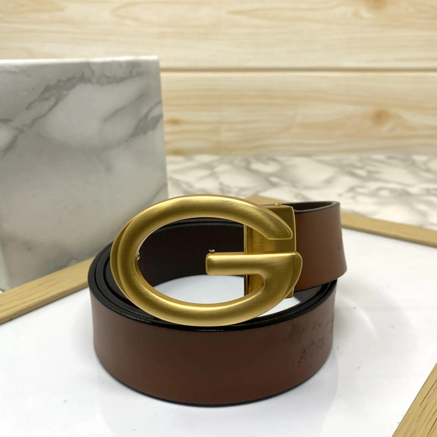 Simple G-Design Formal and Leather Strap Belt-JonasParamount