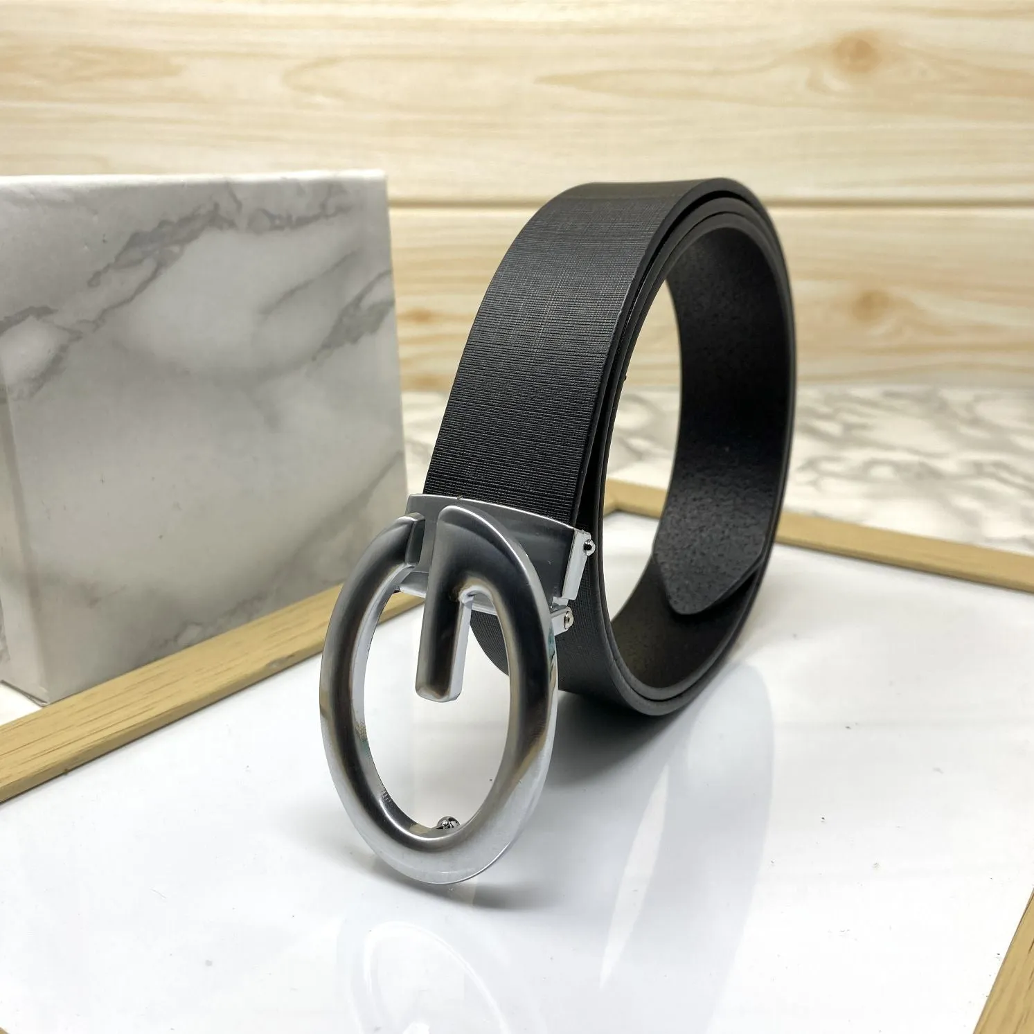 Simple G-Design Formal and Leather Strap Belt-JonasParamount