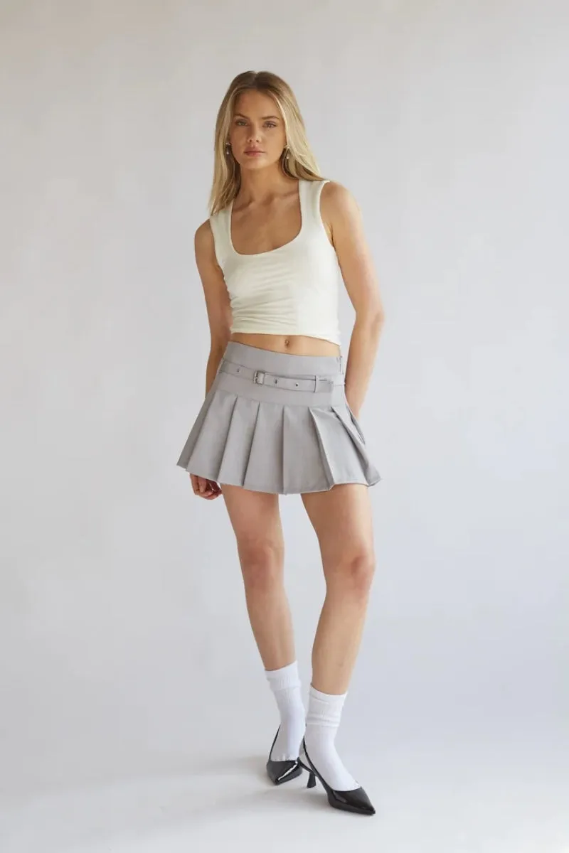 Sloan Woven Pleated Mini Skirt