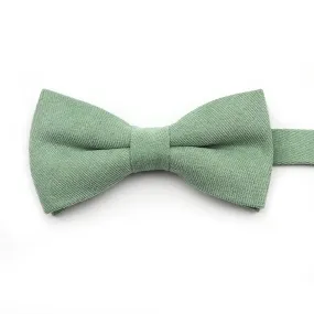 Solid Soft Cotton Bow Tie Pre-Tied