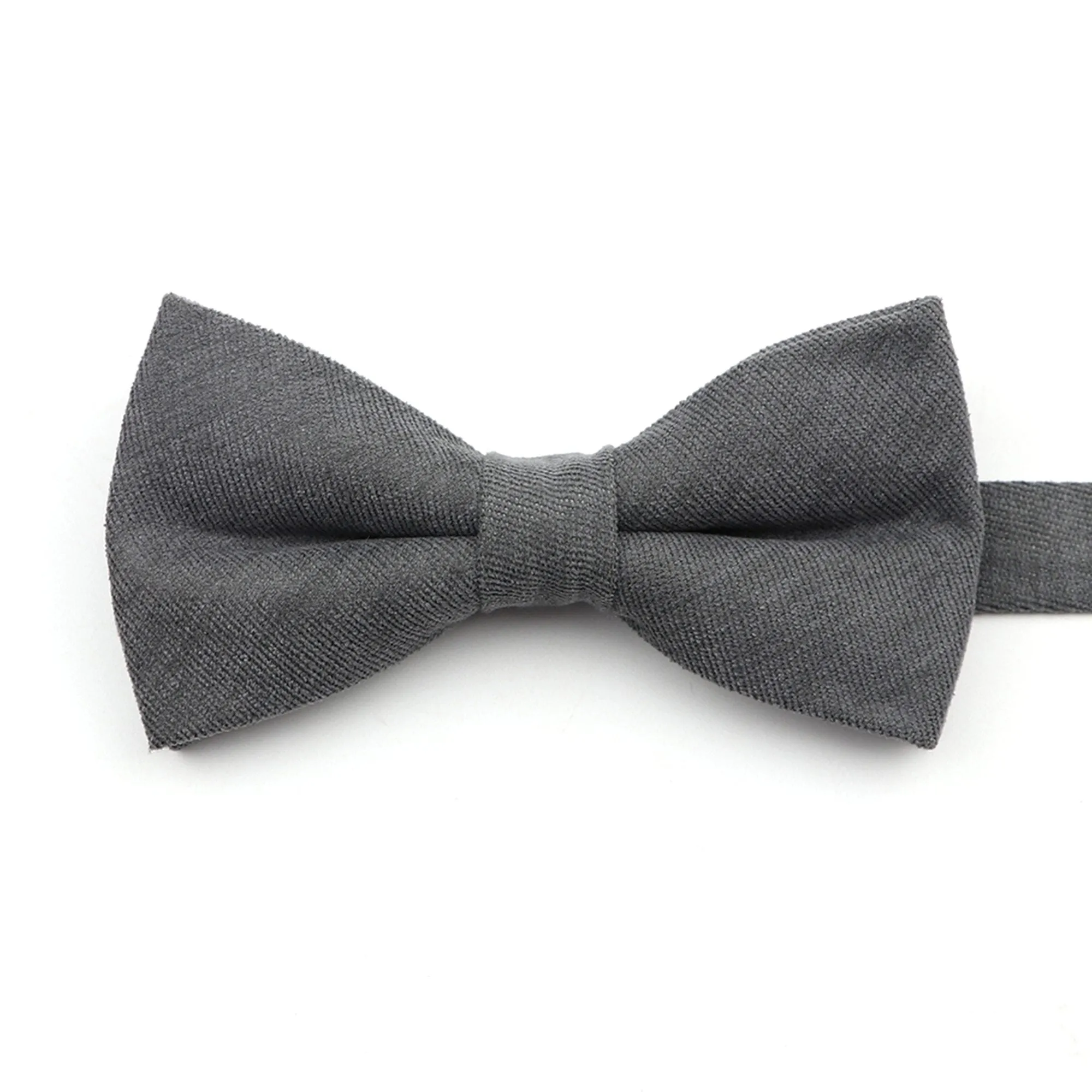 Solid Soft Cotton Bow Tie Pre-Tied