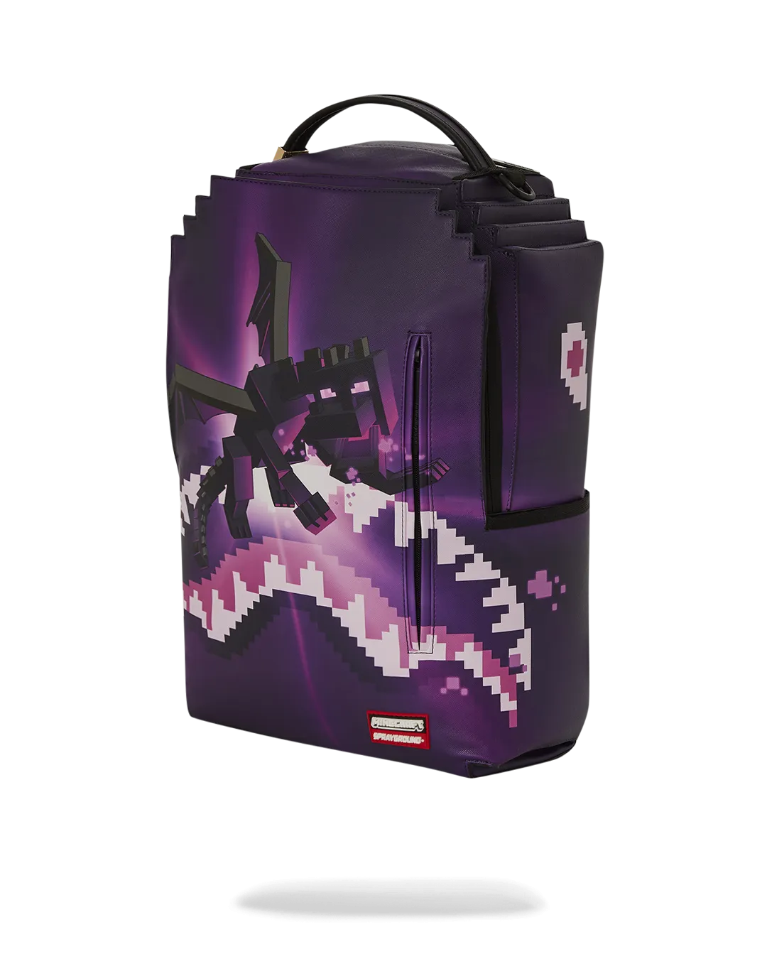 Sprayground Minecraft Ender Dragon Attack Backpack - Purple / Black