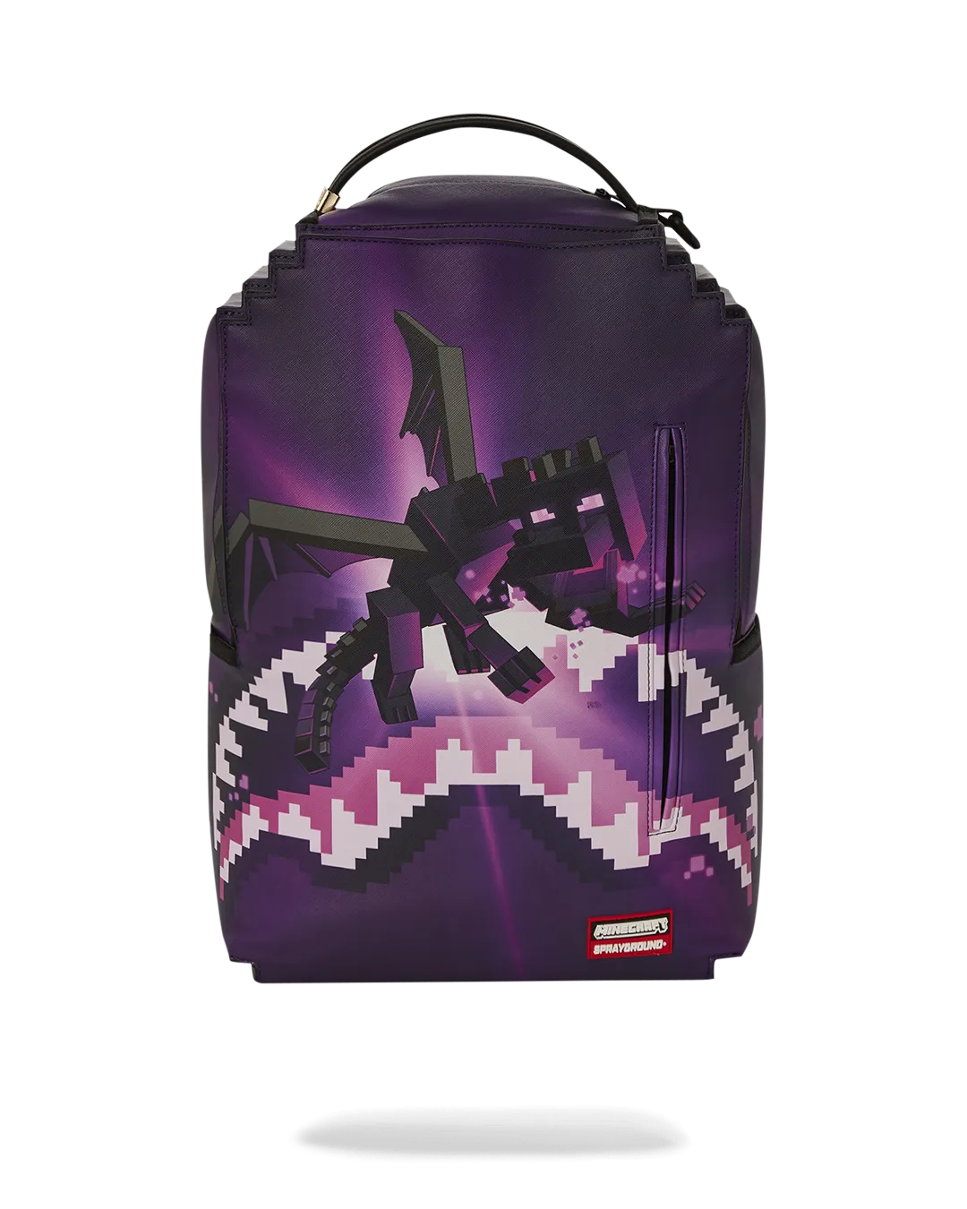 Sprayground Minecraft Ender Dragon Attack Backpack - Purple / Black