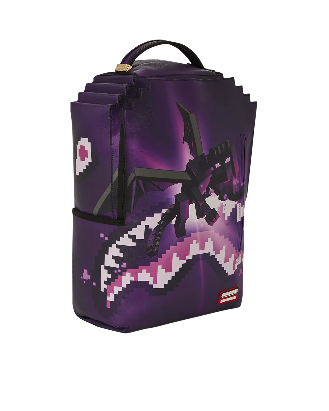 Sprayground Minecraft Ender Dragon Attack Backpack - Purple / Black