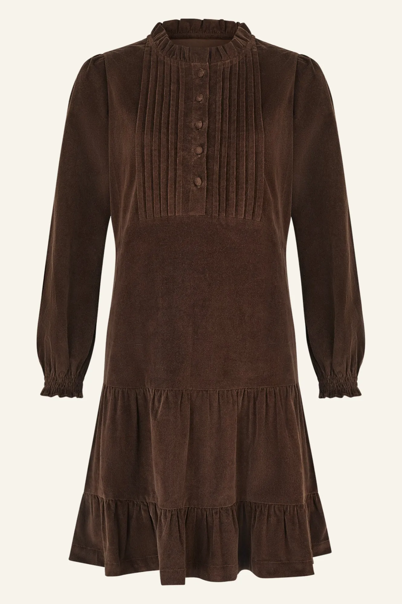 Stema Mini Corduroy Dress | Chocolate