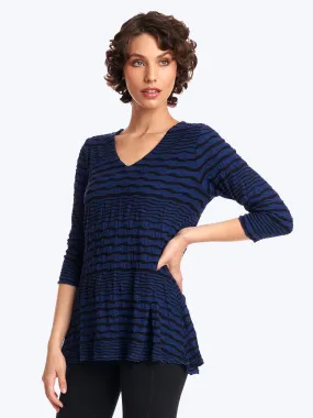 Stripe Knit Jersey Jacquard Leyton Tunic