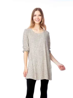 Tianello #62 French Knit Jersey Jacquard "Mara" Tunic