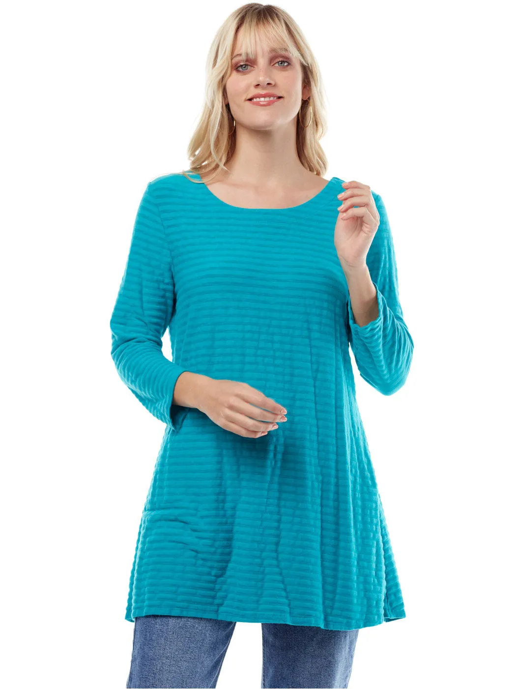 Tianello Fontaine Knit Jersey Jacquard Mara Tunic