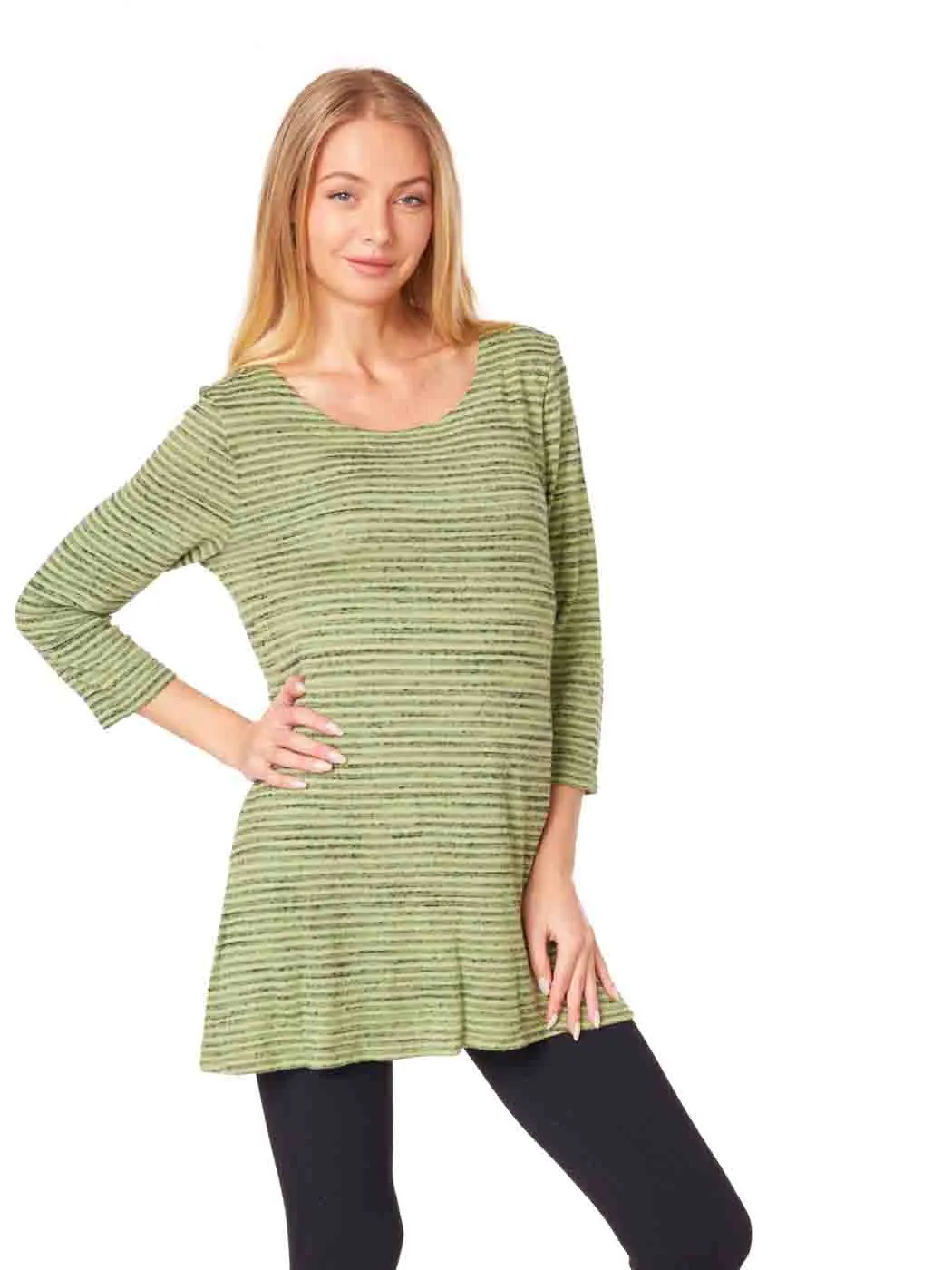 Tianello "Pique'" Knit Jersey Jacquard "Mara" Tunic