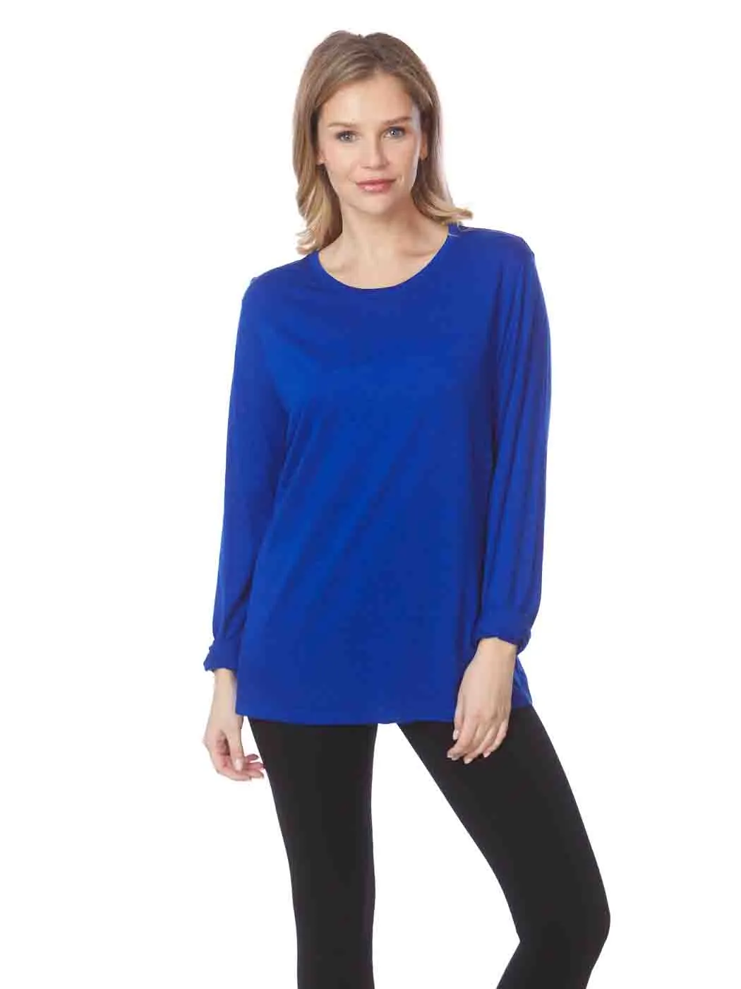 Tianello TENCEL™  Knit Long Sleeve "MASHA" Tee Shirt