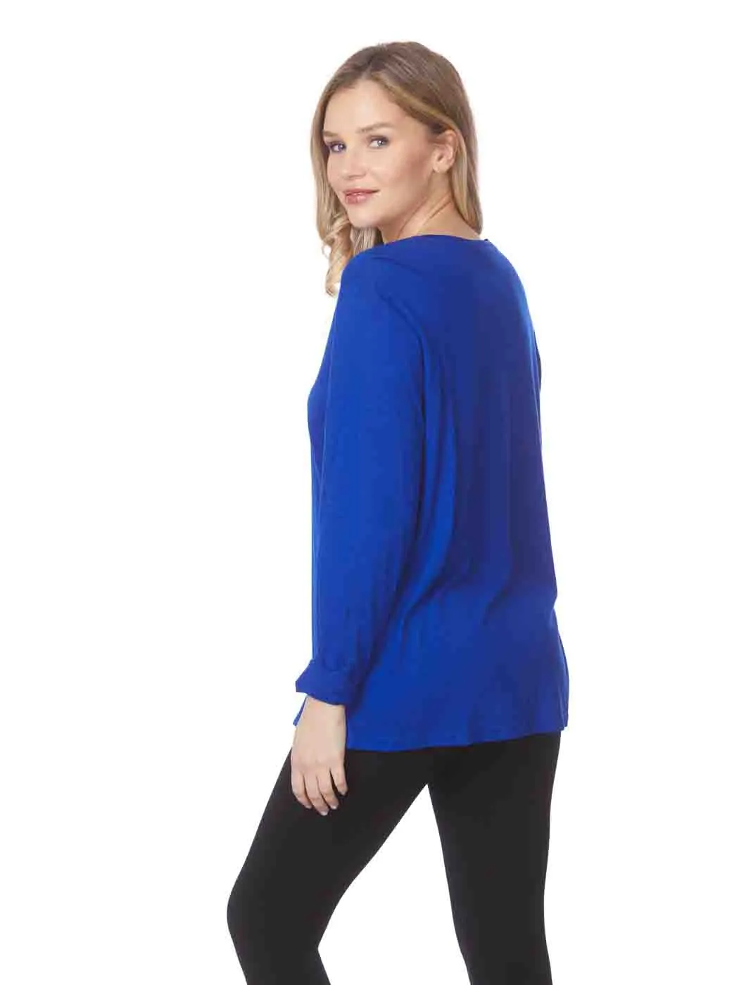 Tianello TENCEL™  Knit Long Sleeve "MASHA" Tee Shirt