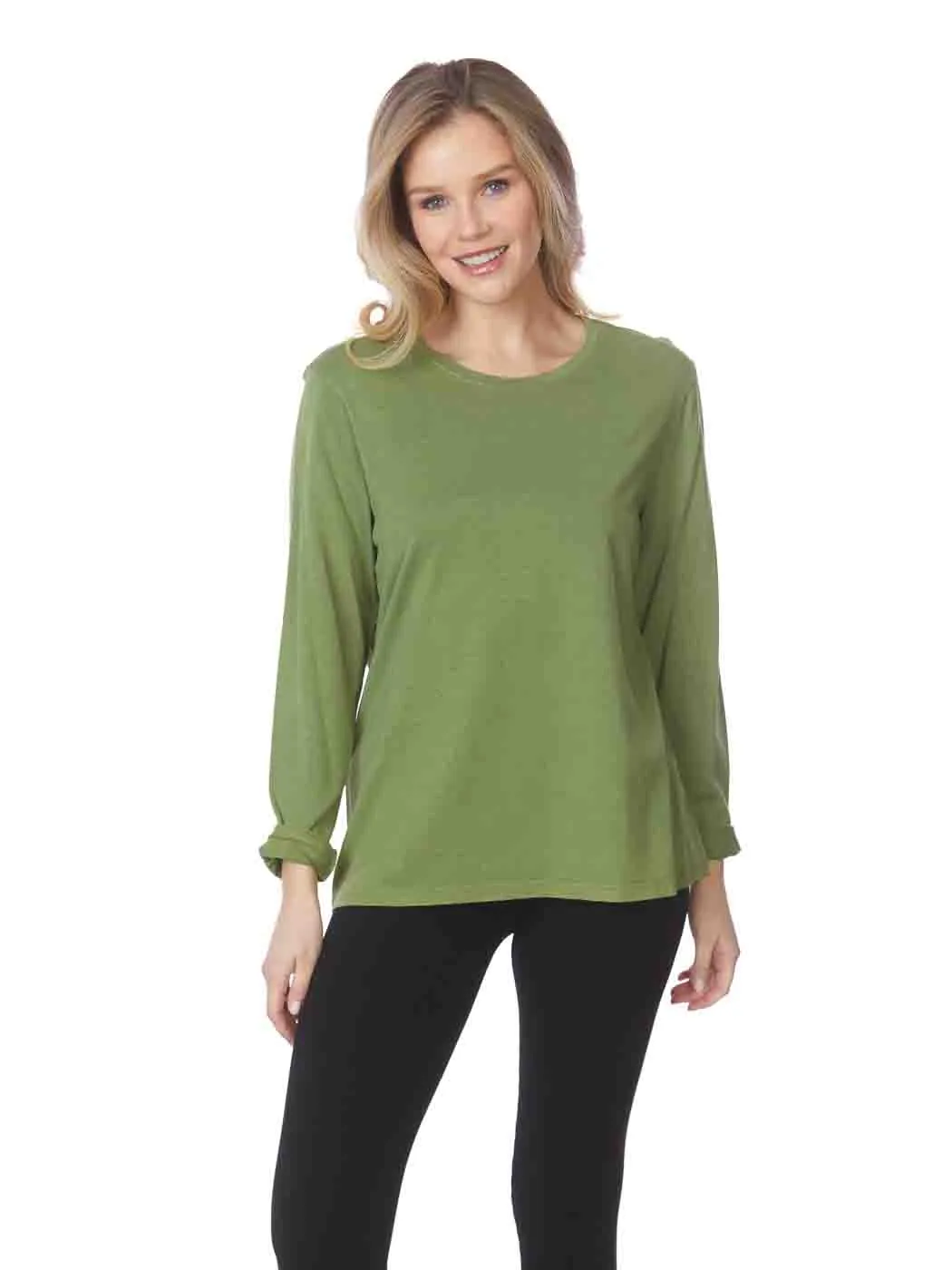 Tianello TENCEL™  Knit Long Sleeve "MASHA" Tee Shirt