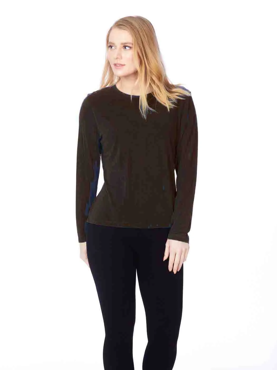 Tianello TENCEL™  Knit Long Sleeve "MASHA" Tee Shirt