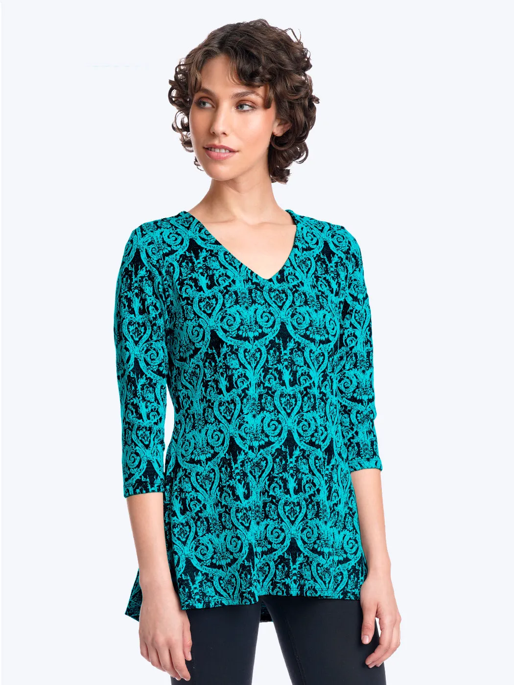 Tianello Tixati Knit Jersey Jacquard Leyton Tunic