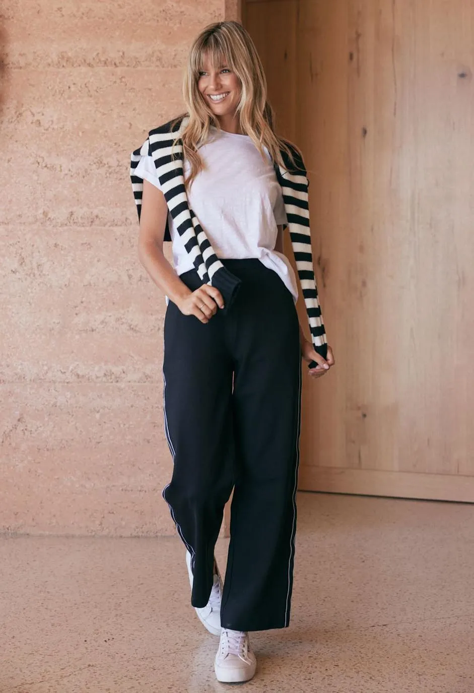 Timeless Straight Leg Ponti Pant - French Tape