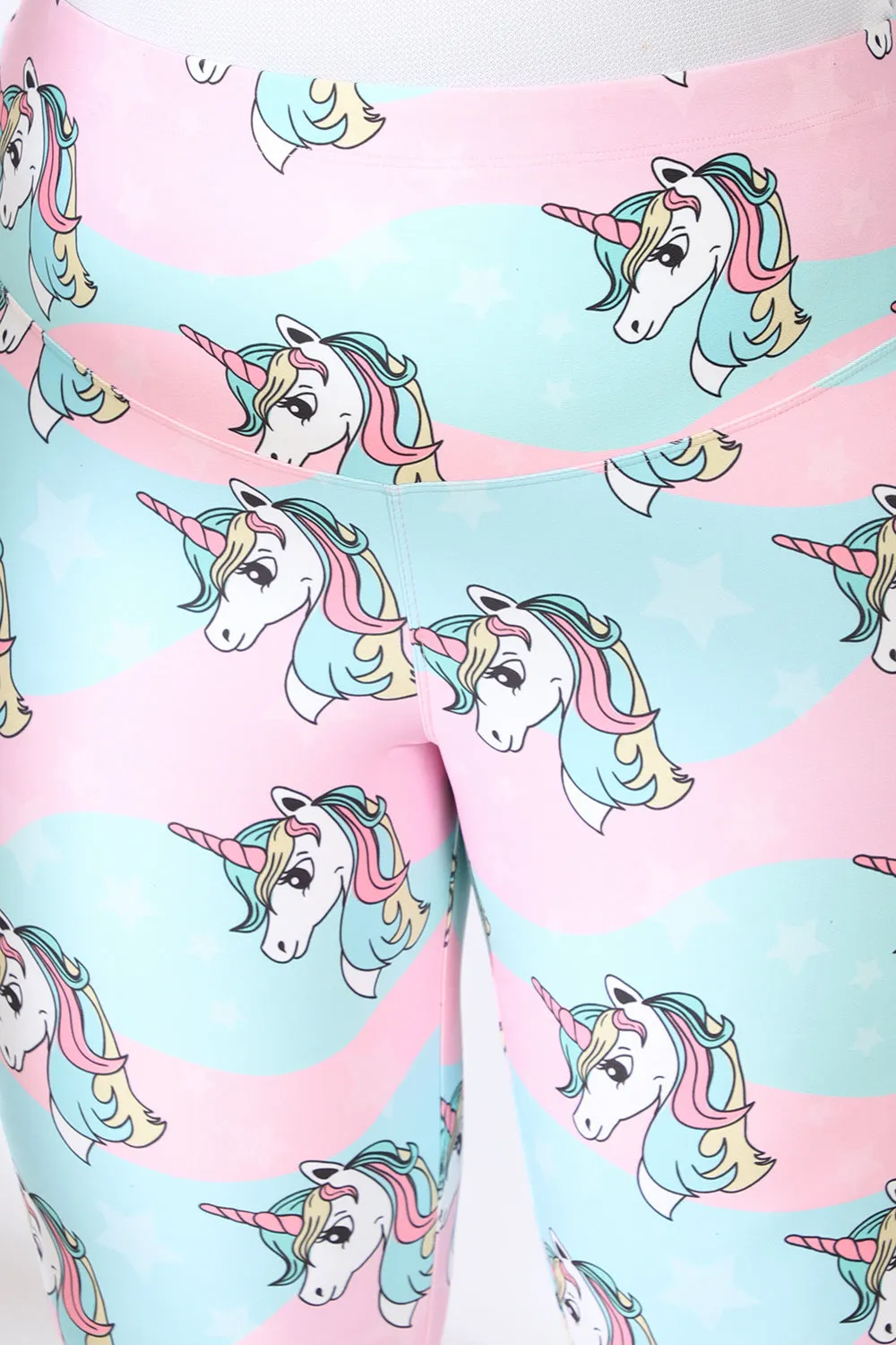 Unicorn Tummy Shaper Printed Leggings