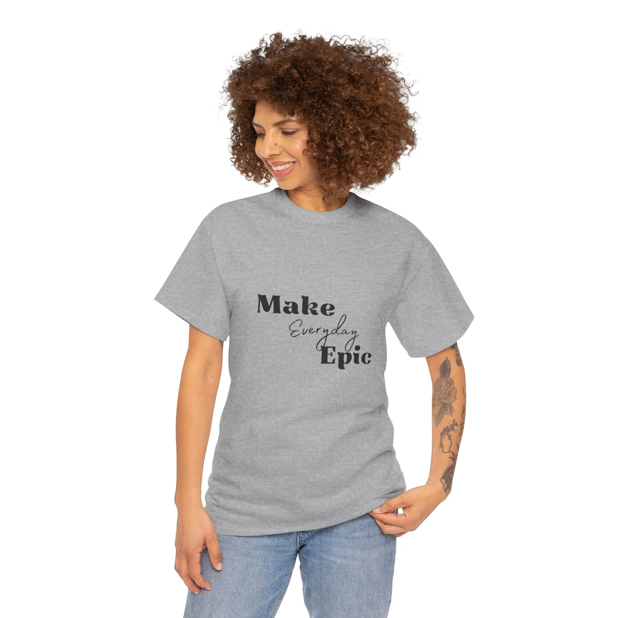 Unisex Heavy Cotton Tee-Make Everyday Epic