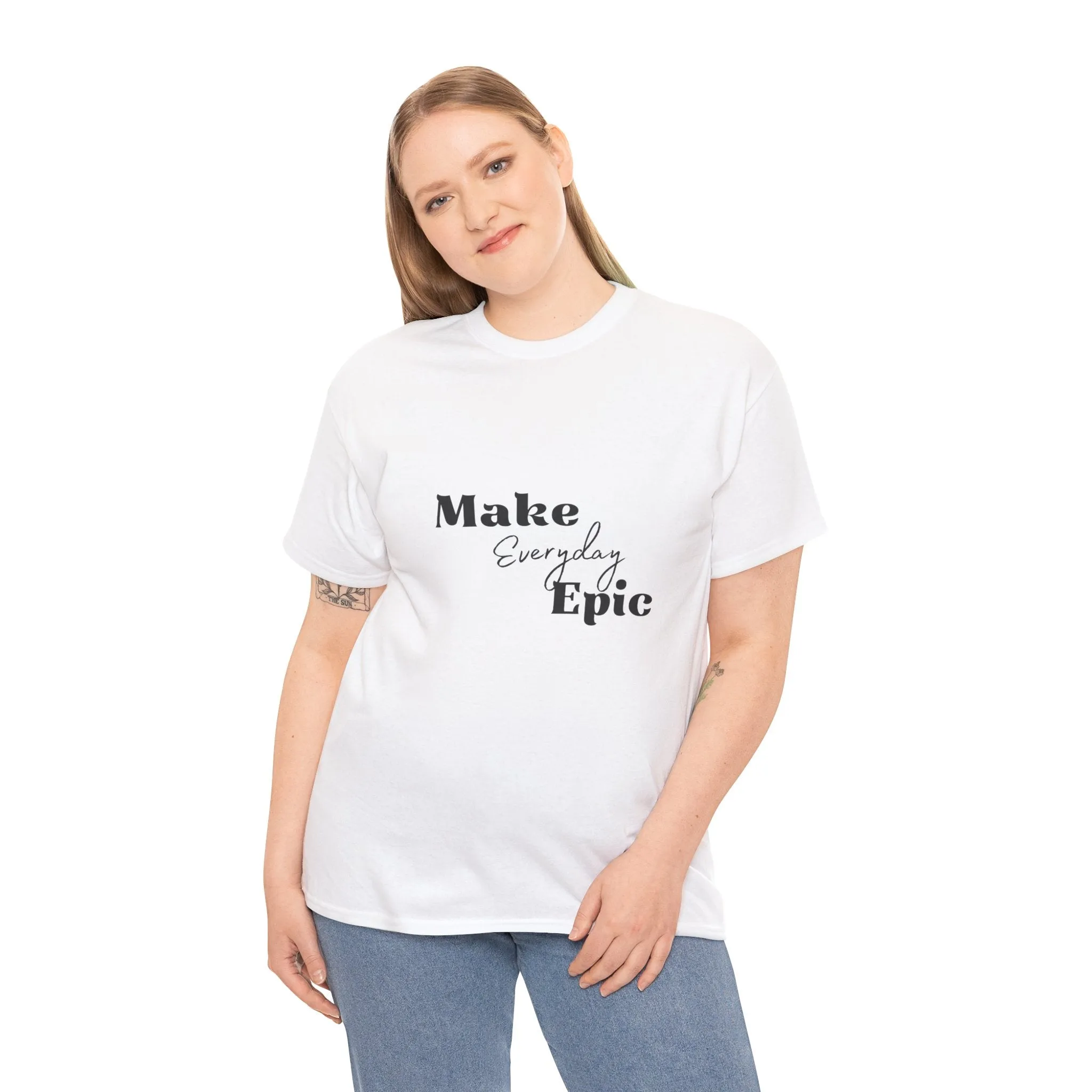 Unisex Heavy Cotton Tee-Make Everyday Epic