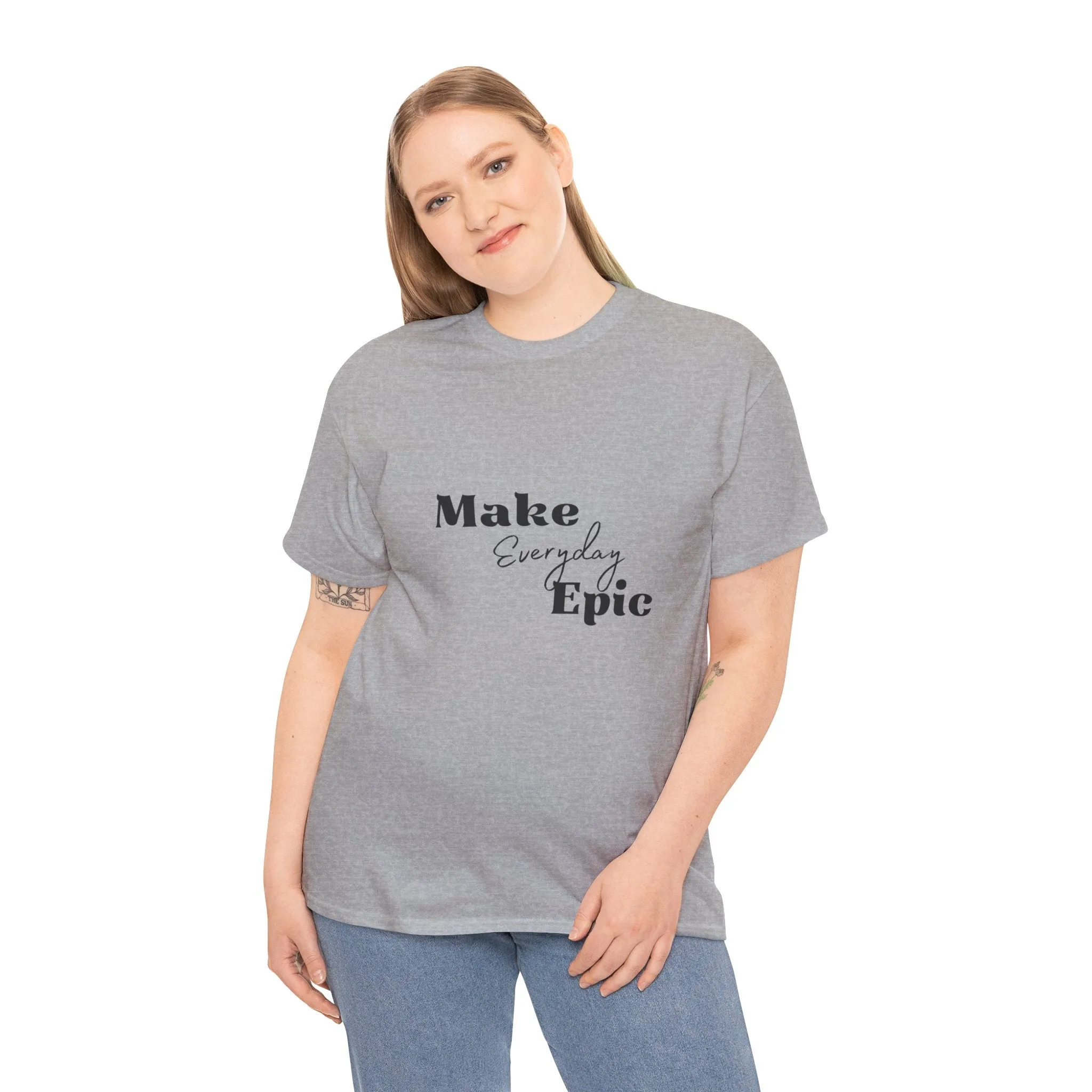 Unisex Heavy Cotton Tee-Make Everyday Epic