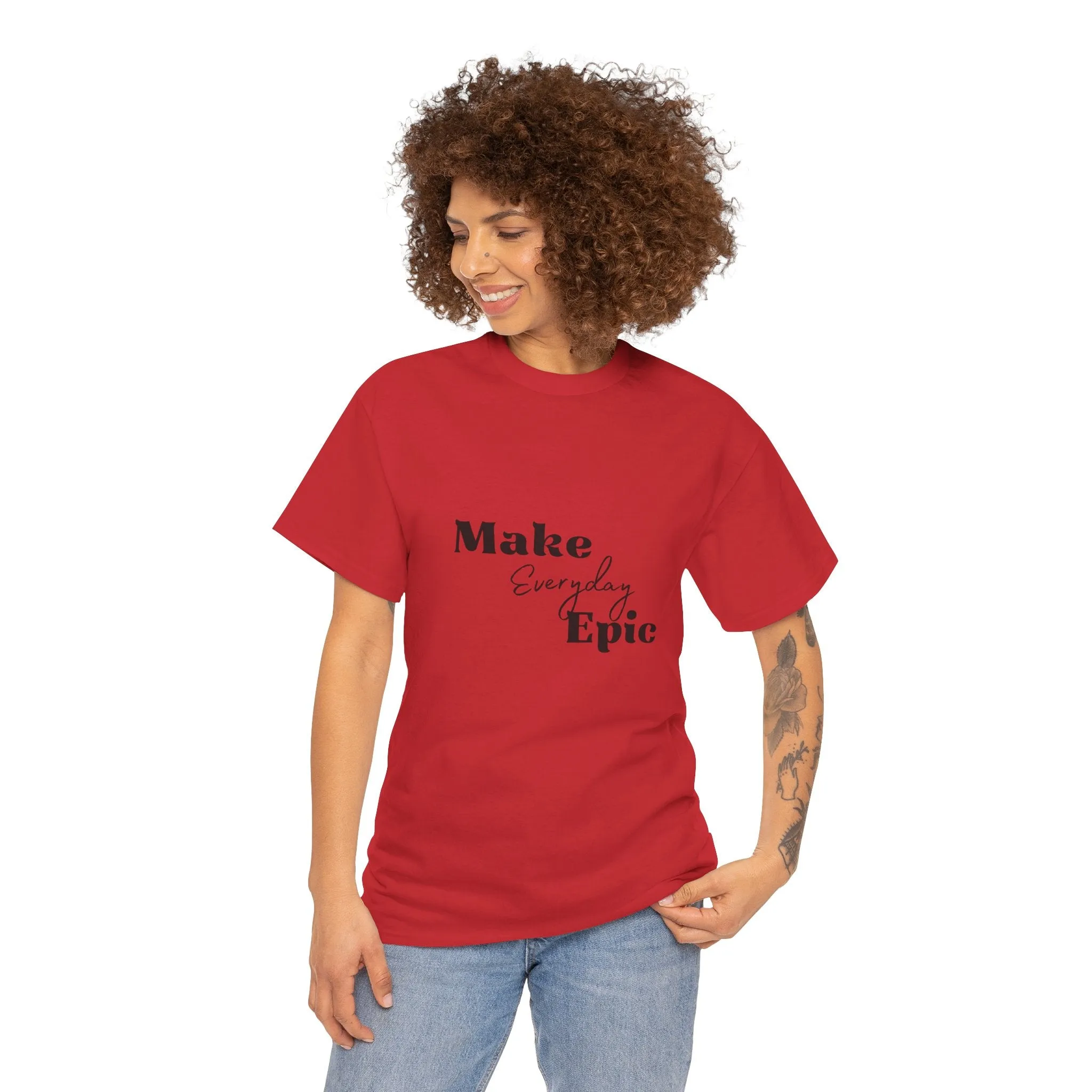 Unisex Heavy Cotton Tee-Make Everyday Epic