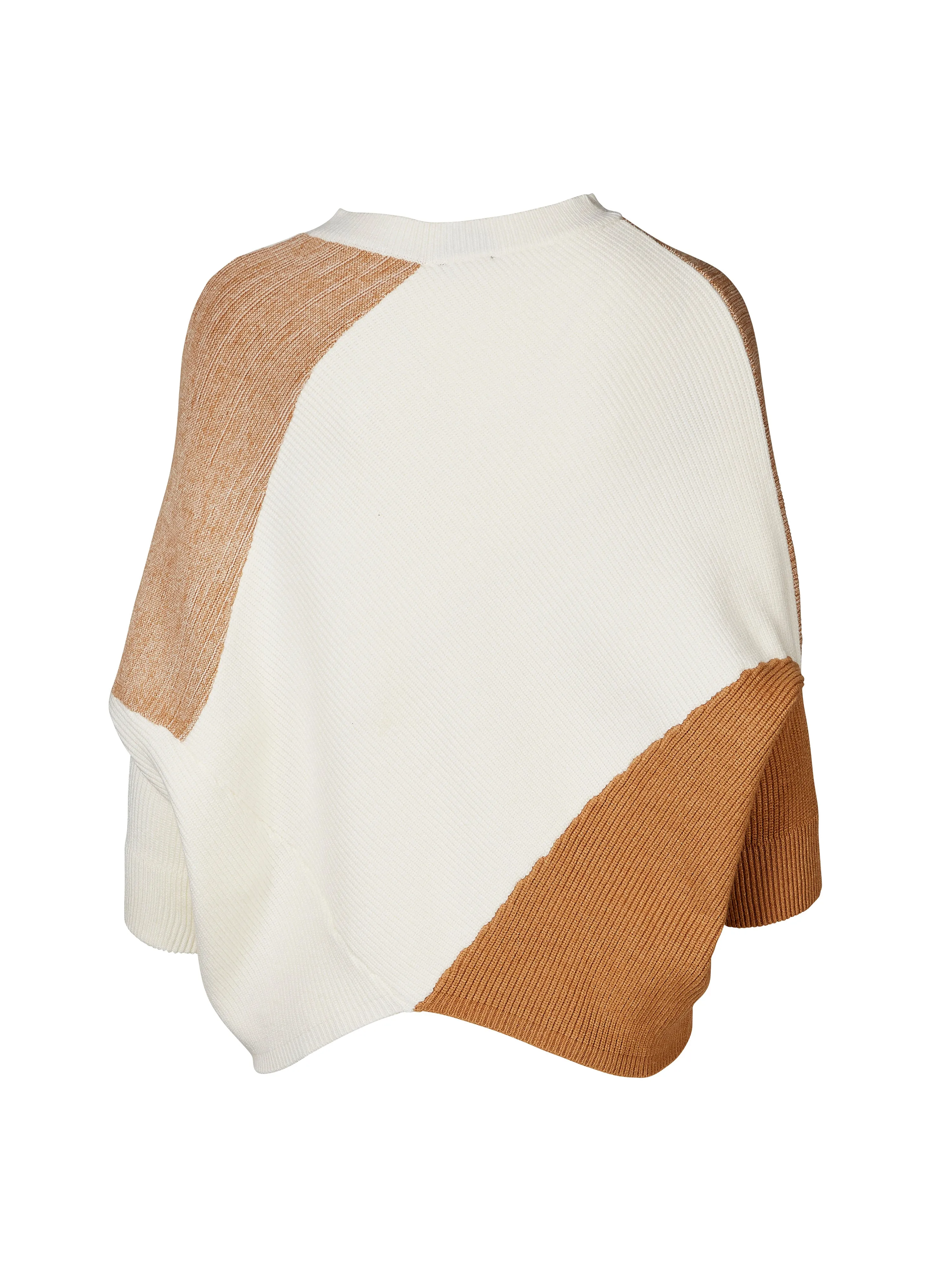 VENJA patterned knit blouse - Sand mix