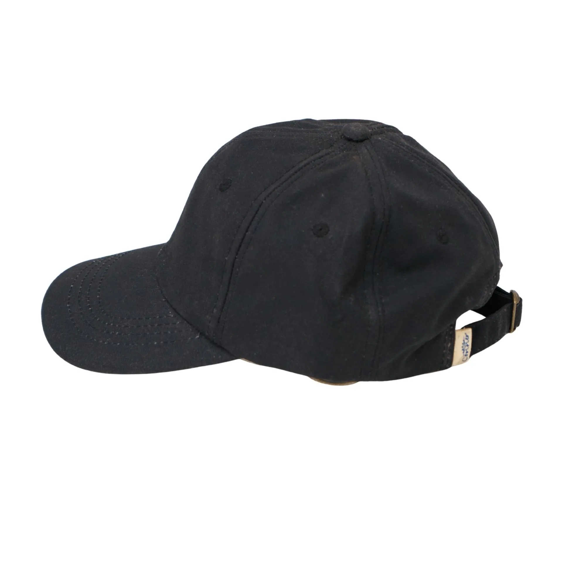 Waterproof Oilskin Cotton Baseball Cap, Adjustable Buckle, Handmade Hat