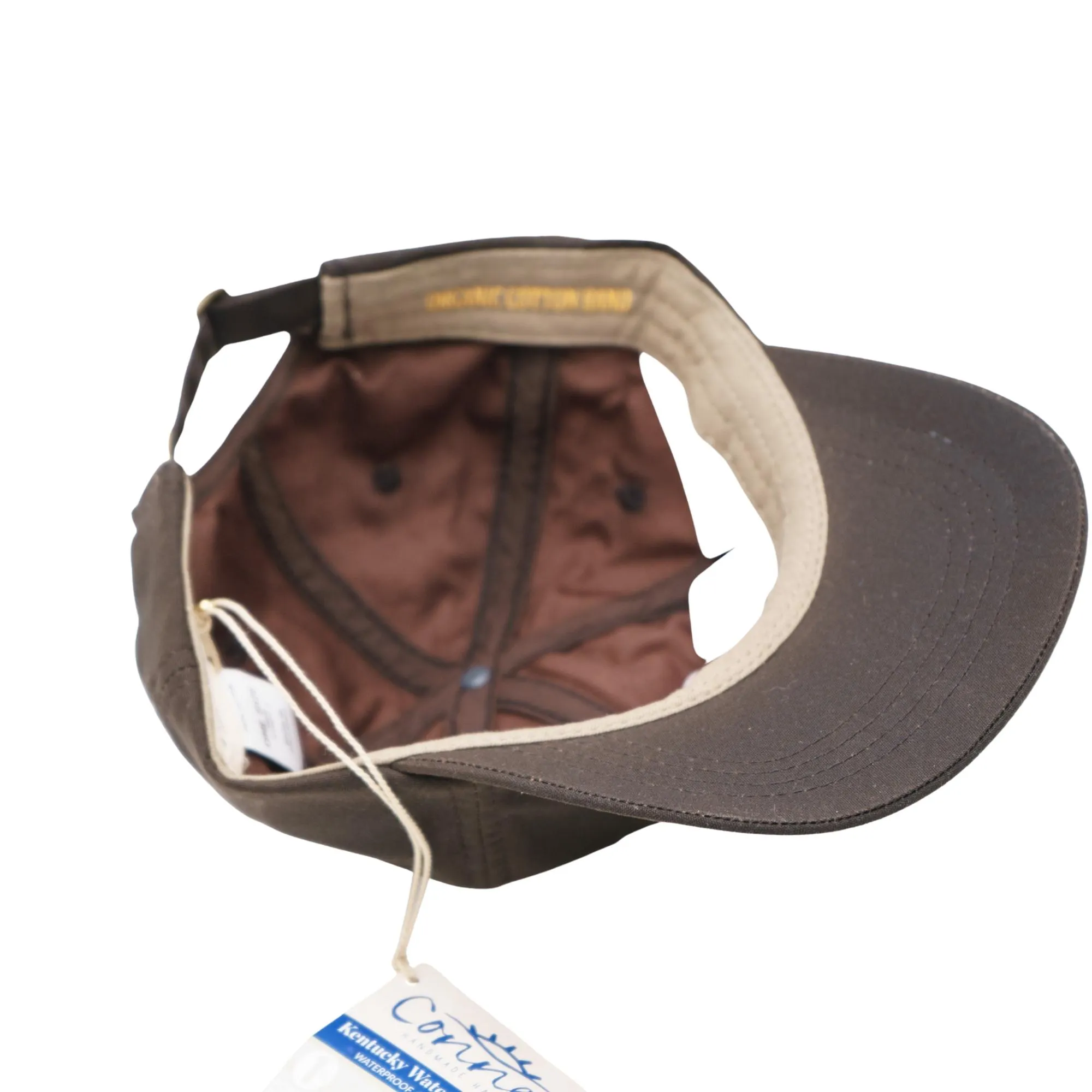 Waterproof Oilskin Cotton Baseball Cap, Adjustable Buckle, Handmade Hat