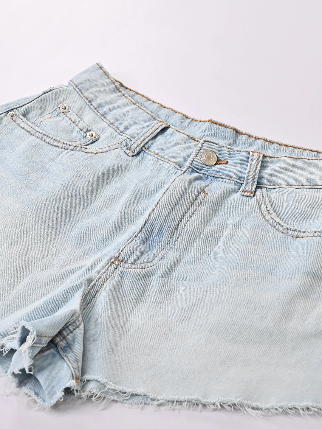 Women Distressed Denim Shorts