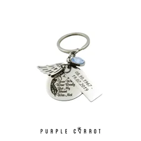 Your Wings Were Ready Necklace OR Keychain